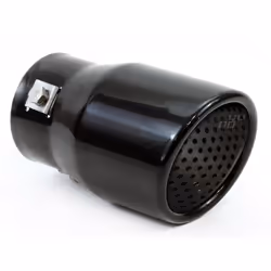 Tailpipe; AMiO; MT 017B; 76 black Stainless Steel 130, 100 63