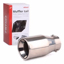 Tailpipe; AMiO; MT 018; 102 Stainless Steel 204 75