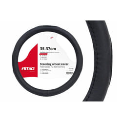 AMiO SWC-09 01364 Steering wheel cover black 35-37 Leatherette