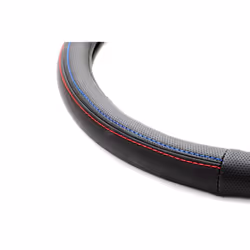 AMiO SWC-10 01368 Steering wheel cover black, blue, red, grey 37-39 Leatherette