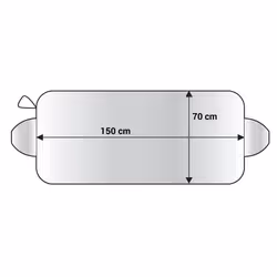 AMiO 01389 Windscreen cover 1 PE (Polyethylene) 150 70