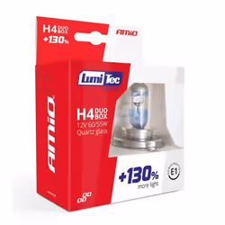 AMiO 01405 Bulb, spotlight H4 55W P43t 4300K Halogen VOLKSWAGEN: CADDY 4 Kasten, Polo V Hatchback, Transporter 5, MINI: Hatchback, Convertible