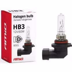 Light Bulbs; AMiO; Clear; HB3 60 9005 Halogen transparent; for MAZDA, TOYOTA, LEXUS, HONDA, SUBARU