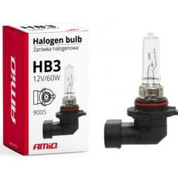 AMiO 01479 Bulb, spotlight HB3 60W 9005 Halogen MAZDA: 3 Hatchback, CX-9, 3 Saloon, TOYOTA: Auris Estate, Auris Hatchback, GT86 Coupe, LEXUS: GS III