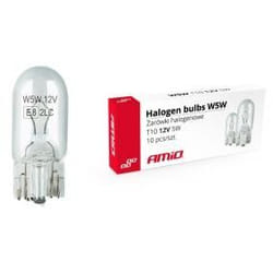 AMiO 01483 Light Bulbs 5 W5W T10  Halogen transparent
