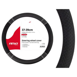 AMiO SWC-20 01697 Steering wheel cover black 37-39 Leatherette