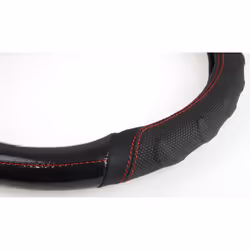 AMiO SWC-21 01698 Steering wheel cover black 37-39 Leatherette, Rubber