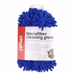 AMiO Cwash-09 01750 Car wash mitt 18 Microfibre Wash Glov Microfibre blue