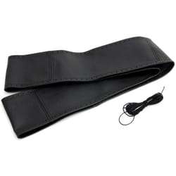 AMiO LACED 01761 Steering wheel cover black 37-39 Leather