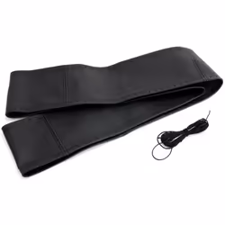 Steering wheel cover; AMiO; LACED; black 43-45 Leather