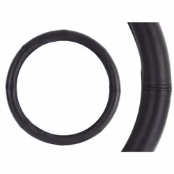 Steering wheel cover; AMiO; black 39-41 Leather