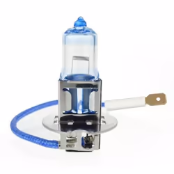 Light Bulbs; AMiO; LumiTec Limited; H3 55 PK22s Halogen transparent, light blue UV filter; for VAUXHALL, VOLKSWAGEN, BMW, SEA ...