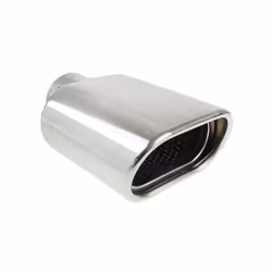 Tailpipe; AMiO; MT 019; Wide, oval Stainless Steel 168, 152 56