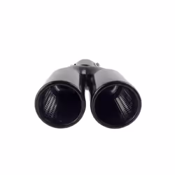 Tailpipe; AMiO; MT 004B; 63(x2), 60 dark V Shape Stainless Steel 215