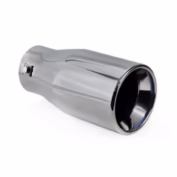Tailpipe; AMiO; 02196; 102 Glossy round, straight Stainless Steel 204 75