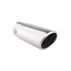 Tailpipe; AMiO; MT 020; 86 straight, oval Stainless Steel 165, 150 63