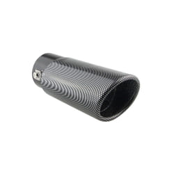 AMiO MT 020C 02350 Tailpipe 86 dark straight, oval Stainless Steel 165, 150 63