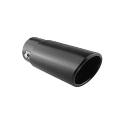 AMiO MT 020B 02351 Tailpipe 86 black straight, oval Stainless Steel 165, 150 63