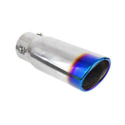 AMiO MT 021BLC 02353 Tailpipe 86 blue straight, oval Stainless Steel 204, 186 65