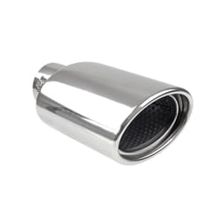 AMiO MT 023 02355 Tailpipe 120 straight, oval Stainless Steel 180, 166 58