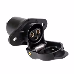 Towbar Socket; AMiO; 3 black caravans with lid
