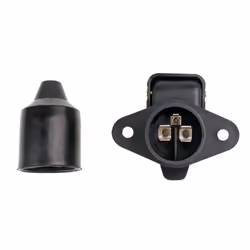 AMiO 02388 Towbar Socket 3 black caravans with lid