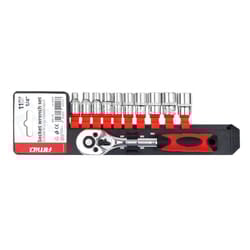 AMiO 02413 Reversible Ratchet 24 6.3 (1/4") Chrome Vanadium Steel