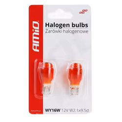 AMiO 02550 Light Bulbs Orange 12 16 T15 WY16W  W2.1x9.5d AUDI: A3 Sportback, A3 Hatchback, VAUXHALL: Adam, Grandland X, SEAT: Leon III Hatchback