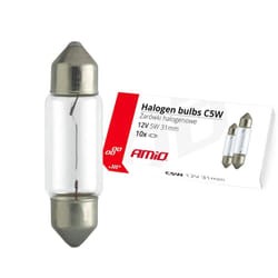 AMiO 02553 Bulb 12 5 C5W S8,5d 31 Interior Trim, outer, Licence Plate Light FORD: MONDEO 4 Turnier, Transit Mk6 Van, Transit Custom V362 Van