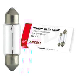 AMiO 02557 Bulb 12 10 C10W S8,5d 41 Interior Trim, outer, Licence Plate Light BMW: 3 Saloon, Z3 Roadster, 5 Saloon, FORD: Transit Custom V362 Van