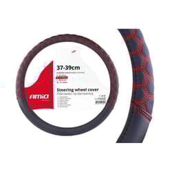 AMiO SWC-23-M 02560 Steering wheel cover black 37-39 Leatherette