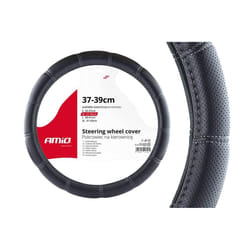 AMiO SWC-29-M 02566 Steering wheel cover black 37-39 Leatherette