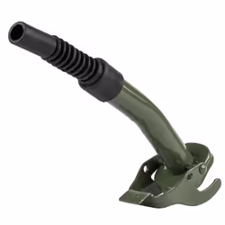 Jerrycan; AMiO; spout funnel; Metal, Rubber green