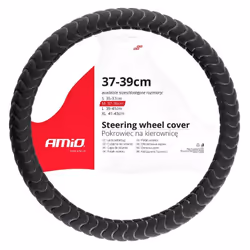 Steering wheel cover; AMiO; SWC-32; grey 37-39