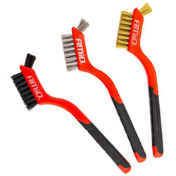 AMiO 02827 Wire Brush Steel, Nylon, Brass
