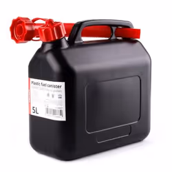 AMiO 02887 Jerrycan 5 Plastic Petrol, Diesel black UN: 3H1/Y/150/17/EN, COBRO 1177/FGB