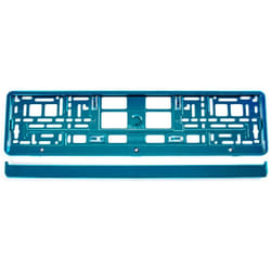 AMiO 03177 Number plate holder Turquoise Coated frameless