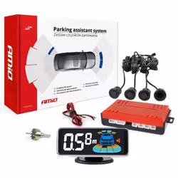 Parking assist system; AMiO; LED-GRAF 3D GOLD; with drill bit with sensor, with mounting manual 4