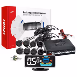 Parking assist system; AMiO; LED-GRAF 3D; with drill bit Front and Rear with sensor, with mounting manual 8