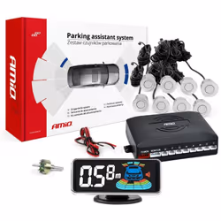 Parking assist system; AMiO;  LED-GRAF 3D; with drill bit Front and Rear with mounting manual 8