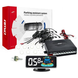 AMiO LED-GRAF 3D 03194 Parking assist system with drill bit Front and Rear with mounting manual 8