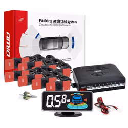 Parking assist system; AMiO; LED-GRAF 3D; with drill bit Front and Rear with mounting manual 8