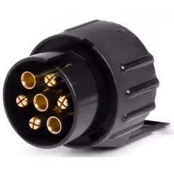 AMiO 03211 Towbar Socket 12 black caravans