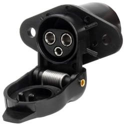AMiO 03212 Towbar Socket 3 black caravans, tractor with lid