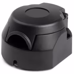 Towbar Socket; AMiO; 7 black caravans with lid 12, 24