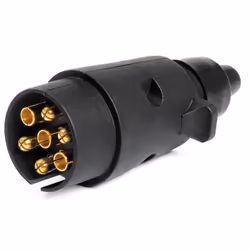 Towbar Socket; AMiO; 7 PVC black caravans
