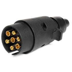 AMiO 03215 Towbar Socket 7 PVC black caravans
