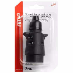 AMiO 03215 Towbar Socket 7 PVC black caravans