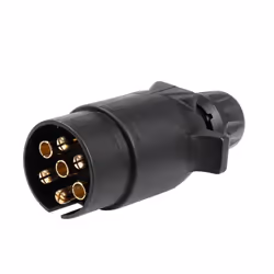 Towbar Socket; AMiO; 7 Plastic black caravans, Passenger cars, camper vans