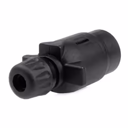 AMiO 03216 Towbar Socket 7 Plastic black caravans, Passenger cars, camper vans